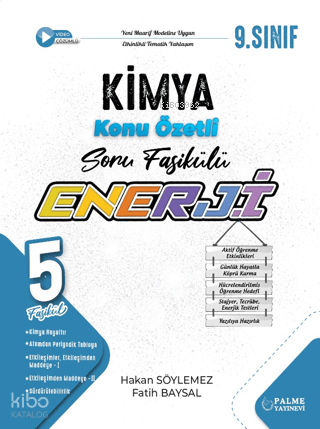 Palme 9. Sınıf Enerji Kimya Konu Özetli Soru Fasikülleri (5 Fasikül) H