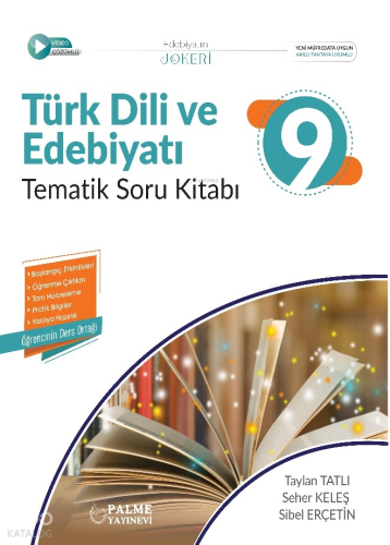Palme Yayınevi 9. Sınıf Türk Dili Ve Edebiyatı Tematik Soru Kitabı Tay