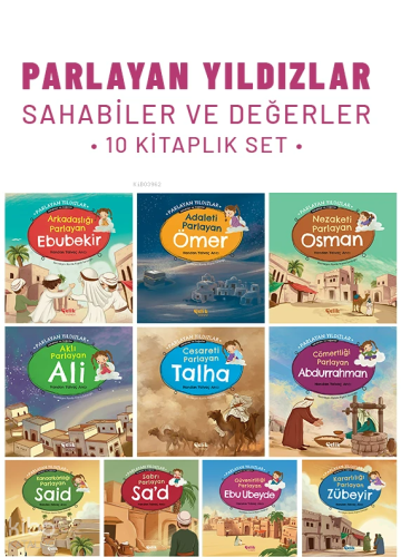 Parlayan Yıldızlar - Sahabiler ve Değerler (10 Kitap Set) Handan Yalva