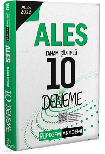 Pegem Akademi 2026 ALES Tamamı Çözümlü 10 Deneme Kolektif
