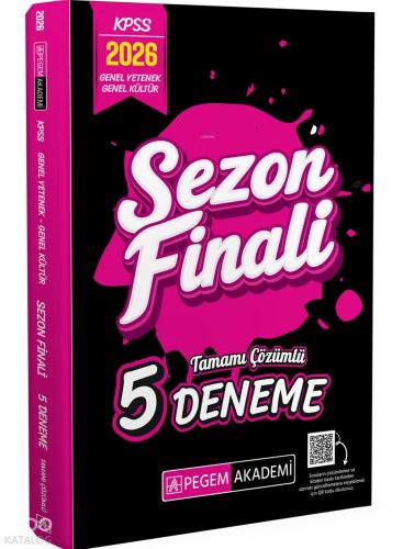 Pegem Akademi 2026 KPSS Genel Yetenek Genel Kültür Sezon Finali Tamamı Çözümlü 5 Deneme
