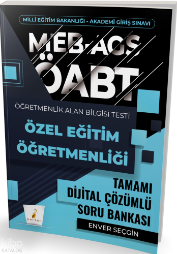 Pelikan MEB-AGS ÖABT Özel Eğitim Öğretmenliği Tamamı Çözümlü Soru Bankası