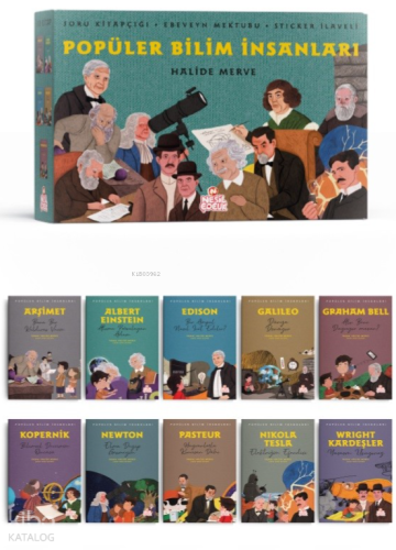 Popüler Bilim İnsanları (10 Kitap);Soru Kitapçığı + Ebeveyn Mektubu + 