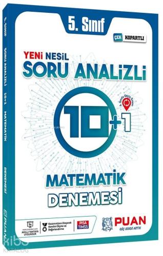 Puan Yayınları 5. Sınıf Matematik Yeni Nesil Soru Analizli 10+1 Deneme