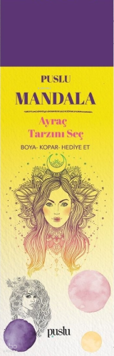 Puslu Mandala Ayraç - Tarzını Seç;Boya-Kopar-Hediye Et Kolektif