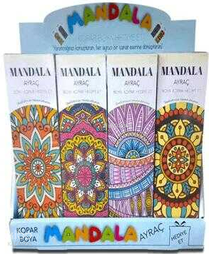 Puslu Mandala Ayraç - Yetişkin Set;Boya-Kopar-Hediye Et Kolektif