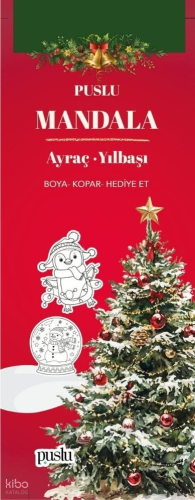 Puslu Mandala Ayraç - Yılbaşı;Boya-Kopar-Hediye Et Kolektif