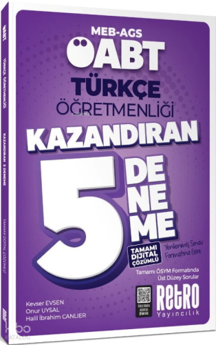 Retro Yayıncılık MEB AGS ÖABT Türkçe Öğretmenliği 5 Deneme