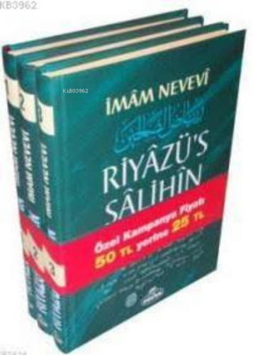 Riyazü's Salihin (Tek Cilt Küçük Boy-Şamua-Ciltli) İmam Nevevi