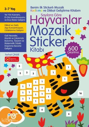 Sayılara Göre Hayvanlar Mozaik Sticker Kitabı Ferhat Çınar