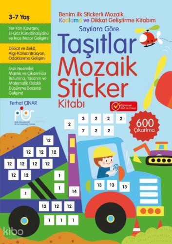 Sayılara Göre Taşıtlar Mozaik Sticker Kitabı Ferhat Çınar