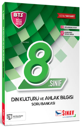 Sınav 8. Sınıf LGS Din Kültürü ve Ahlak Bilgisi BTS Soru Bankası