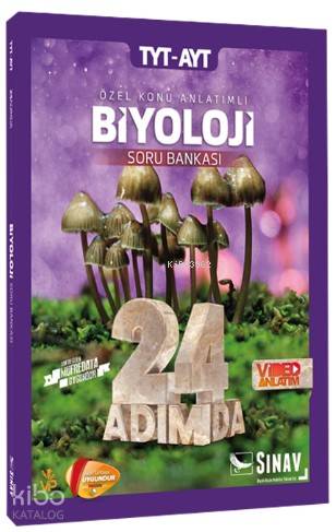 Sınav Dergisi Yayınları TYT AYT Biyoloji 24 Adımda Özel Konu Anlatımlı Soru Bankası Sınav Dergisi 