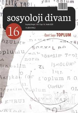 Sosyoloji Divanı Sayı: 16;Toplum Kolektif