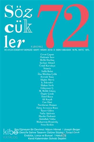 Sözcükler Dergisi Sayı : 72 Mart - Nisan 2018 Kolektif