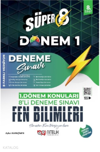 Süper 8 Fen Bilimleri 1.Dönem 8'li Deneme Sınavı