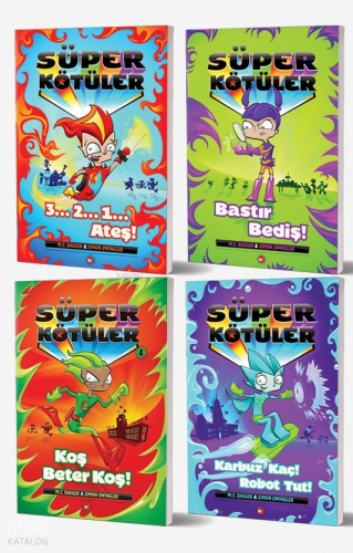 Süper Kötüler Seti - (4 Kitap) Kolektif