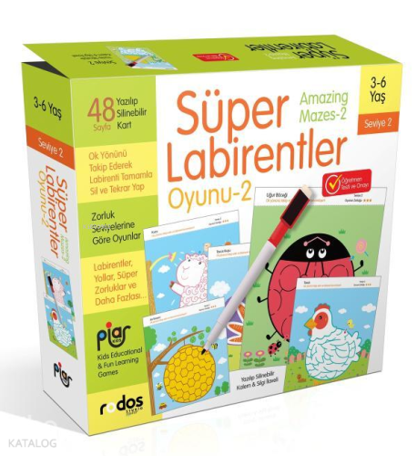 Süper Labirentler - Seviye 2 (3-6 Yaş)
