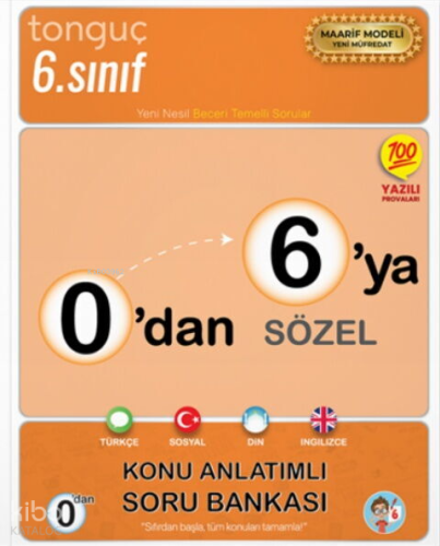 Tonguç Akademi 0'dan 6'ya Sözel Konu Anlatımlı Soru Bankası Kolektif
