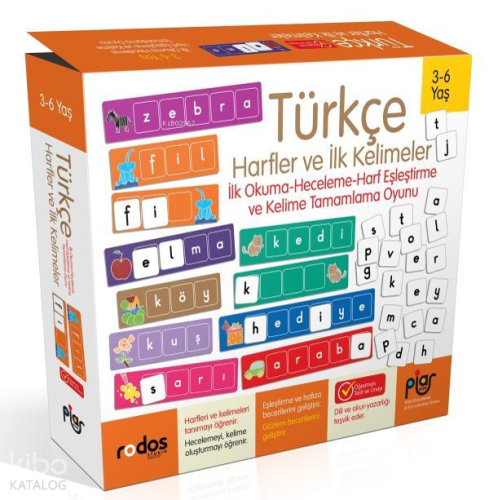 Türkçe İlk Harfler ve Kelimeler - İlk Okuma-Heceleme-Harf Eşleştirme v