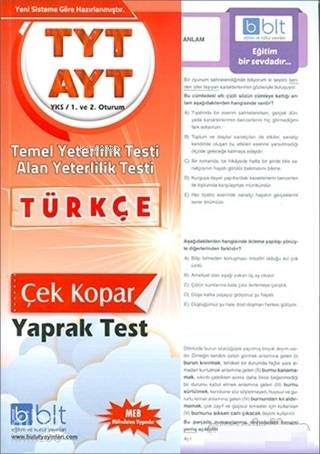 TYT AYT Türkçe Yaprak Test