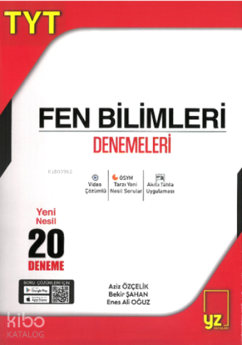 TYT Fen Bilimleri Denemeleri Yeni Nesil 20 Deneme Aziz Özçelik