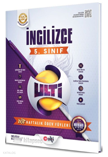 Ulti Yayınları 5. Sınıf İngilizce Haftalık Ödev Föyleri