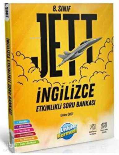 Ünlüler Karması 8. Sınıf Jett  İngilizce Etkinlikli Soru Bankası (Yeni)