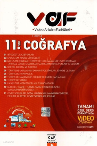 Vaf 11.Sınıf Coğrafya - 2021