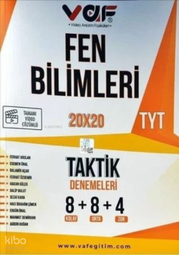 Vaf Tyt Taktik Dnm 20X20 Fen Bilimleri - 2022