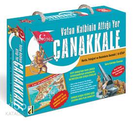 Vatan Kalbinin Attığı Yer Çanakkale (10 Kitap); 57 x 82 Ebatlarında Çanakkale Haritası Hediyeli