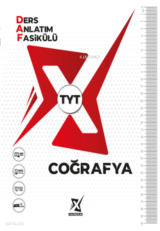X Yayıncılık TYT Coğrafya Ders Anlatım Fasikülü (DAF) Kolektif