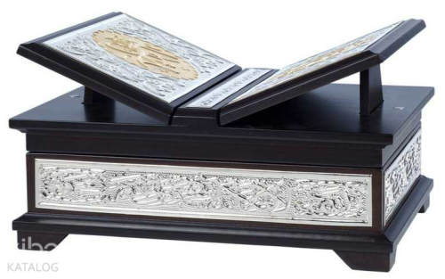 Yaldızlı Kaplama Gümüş Kanatlı Kur'an-ı Kerim (Orta Boy) Kolektif