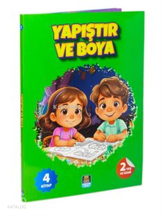 Yapıştır ve Boya Renkli Çıkartmalı İlk Yapıştırmalarım