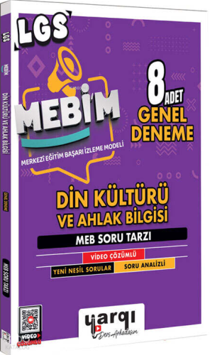 Yargı Ders Arkadaşım 8.Sınıf LGS Mebim Din Kültürü 8 Adet Genel Deneme
