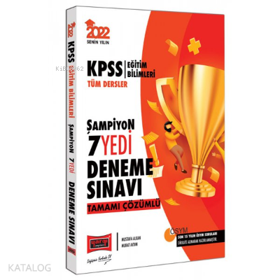 Yargı Yayınları 2022 KPSS Eğitim Bilimleri Tüm Dersler Tamamı Çözümlü 7 Deneme Sınavı