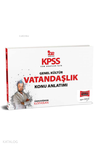 Yargı Yayınları 2022 KPSS Tüm Adaylar İçin Genel Kültür Vatandaşlık Konu Anlatımı