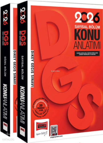 Yargı Yayınları 2026 DGS Sayısal-Sözel Yetenek Konu Anlatımlı Modüler 