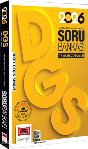 Yargı Yayınları 2026 DGS Sayısal-Sözel Yetenek Tamamı Çözümlü Soru Ban
