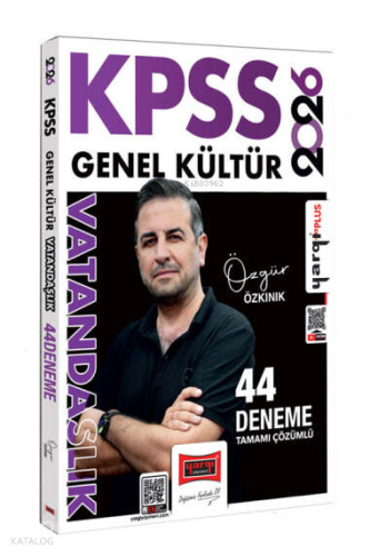 Yargı Yayınları 2026 KPSS Genel Kültür Tamamı Çözümlü Vatandaşlık 44 D