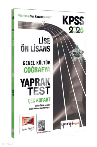 Yargı Yayınları 2026 KPSS Lise-Ön Lisans Genel Kültür Coğrafya Çek Kop