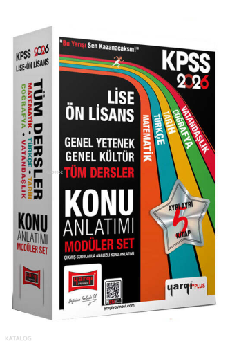 Yargı Yayınları 2026 KPSS Lise Ön Lisans GK-GY Tüm Dersler Konu Anlatı