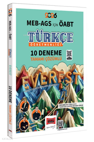 Yargı Yayınları 2026 MEB-AGS ÖABT Türkçe Öğretmenliği Tamamı Çözümlü 10 Deneme