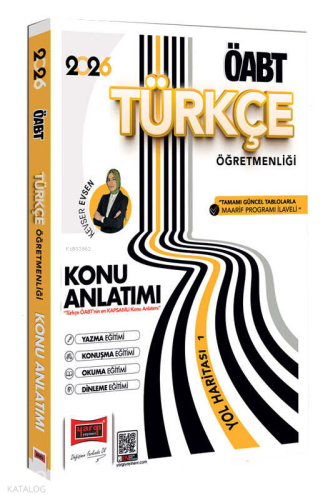 Yargı Yayınları 2026 ÖABT Türkçe Öğretmenliği Yazma Eğitimi - Konuşma Eğitimi - Okuma Eğitimi - Dinleme Eğitimi Konu Anlatımı Yol Haritası 1