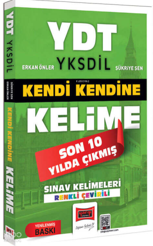 Yargı Yayınları YDT YKSDİL Kendi Kendine Kelime Son 10 Yılda Çıkmış Sı