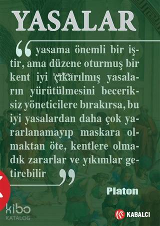 Yasalar Platon ( Eflatun )