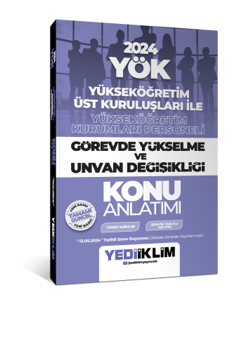 Yediiklim Yayıncılık YÖK Görevde Yükselme ve Unvan Değişikliği Konu Anlatımı