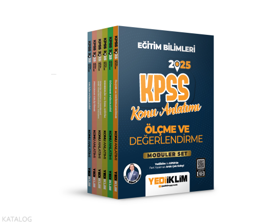 Yediiklim Yayınları 2025 KPSS Eğitim Bilimleri Konu Anlatımlı Modüler 