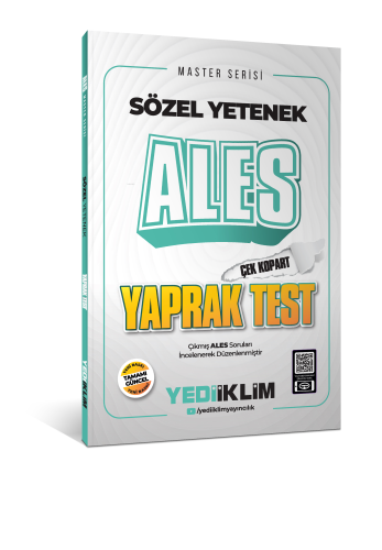 Yediiklim Yayınları 2026 Ales Sözel Yetenek Çek Kopart Yaprak Test Kol