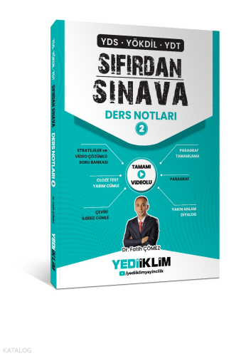 Yediiklim Yayınları YDS YÖKDİL YDT Sıfırdan Sınava Tamamı Videolu Ders